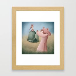 If you are lucky enough to find a weirdo never let them go Framed Art Print