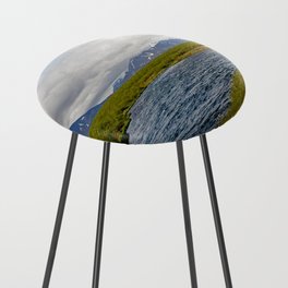 Bruarfoss in Iceland | Snowy mountains, cold waters and meadows Counter Stool