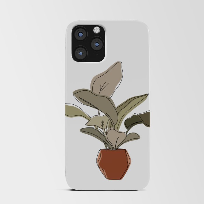 Boho plant II iPhone Card Case