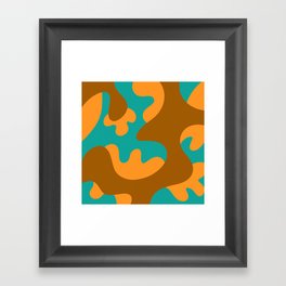 Big spotted color pattern 2 Framed Art Print