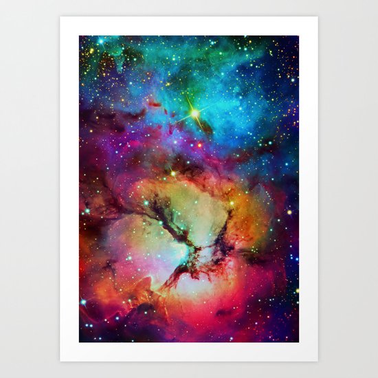 Floral Nebula Art Print