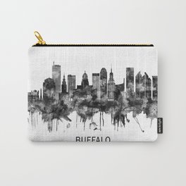 Buffalo New York Skyline BW Carry-All Pouch | City, Buffaloart, Bw, Skyline, York, Skyscrapers, Architecture, Print, Decor, Newyork 