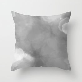 Grey clouds Throw Pillow