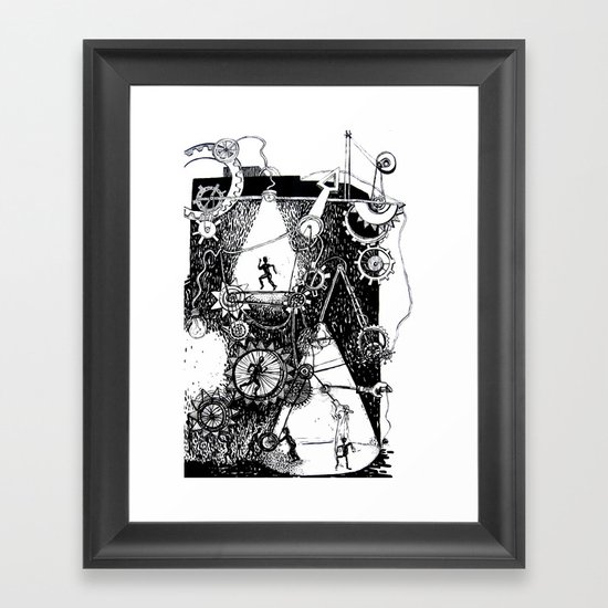 machine Framed Art Print