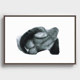 Unbothered Gorilla Framed Canvas