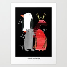 TOGETHER Art Print | Funny, Illustration, Animal 