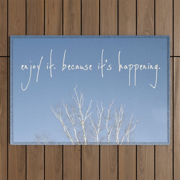 perks of being a wallflower - life is happening Outdoor Rug