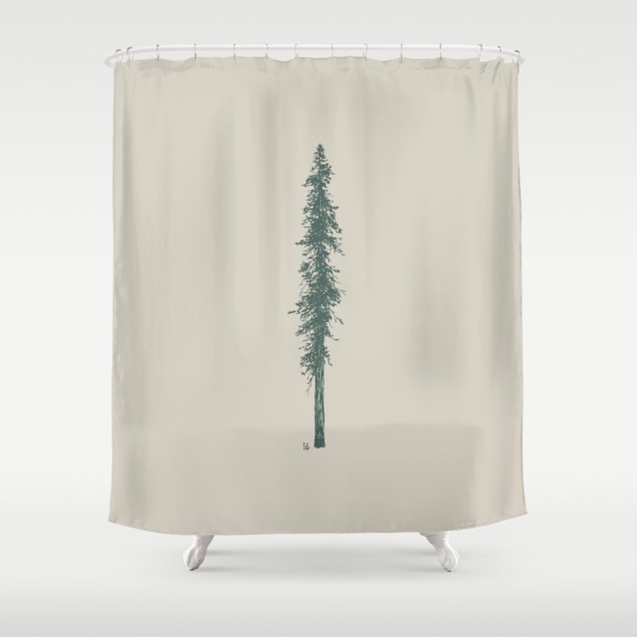 Love in the forest - tan Shower Curtain