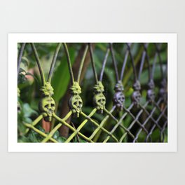New Orleans - Anne Rice Fence Art Print