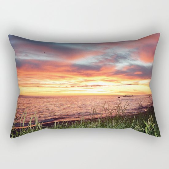 Dawn and the Grass Rectangular Pillow