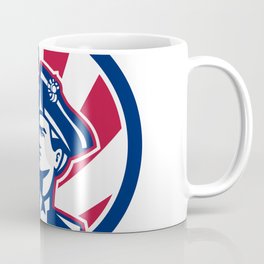 American Patriot USA Flag Icon Coffee Mug