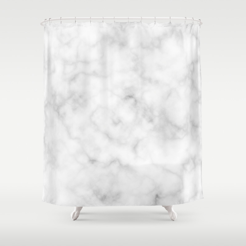 Marble White Texture Shower Curtain By Victorys Society6