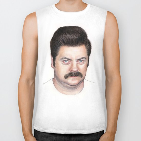 Ron Swanson Biker Tank