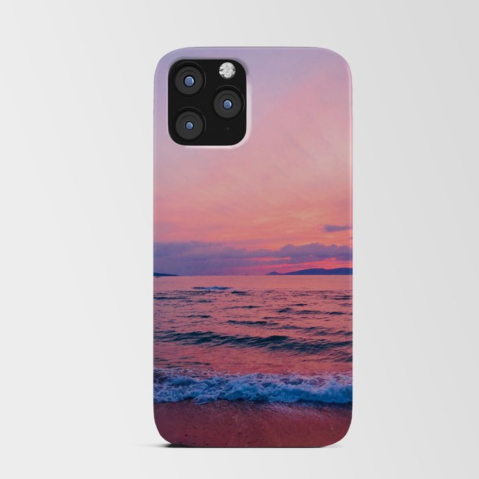 Pink Ocean Sunset iPhone Card Case
