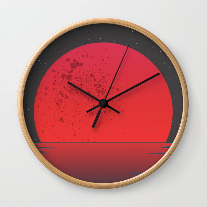 Planet Rising Wall Clock