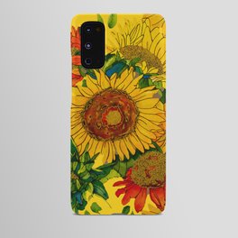 Glorious Sunflowers on Yellow Android Case