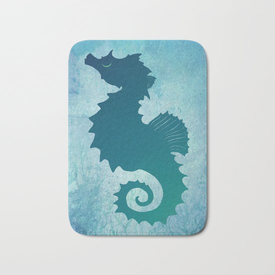 Seahorse of a Different Color ~ Marine Life Bath Mat