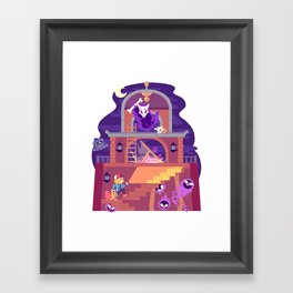 Tiny Worlds - Lavender Town Tower Framed Art Print