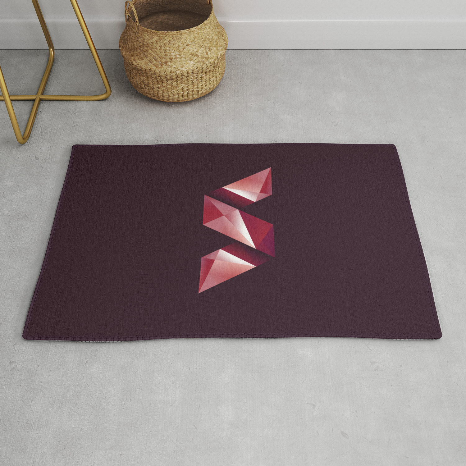 Alphabet Letter Polygon S Rug By Kars54 Society6 Alphabet Letter Polygon S Rug By Kars54
