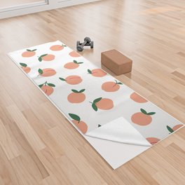 Minimalist Peaches Pattern Yoga Towel