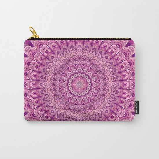 Pink flower mandala Carry-All Pouch