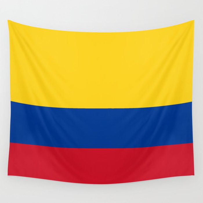 Colombian Flag Flag of Colombia Wall Tapestry by Flags of the