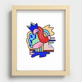 Crazy paint Recessed Framed Print