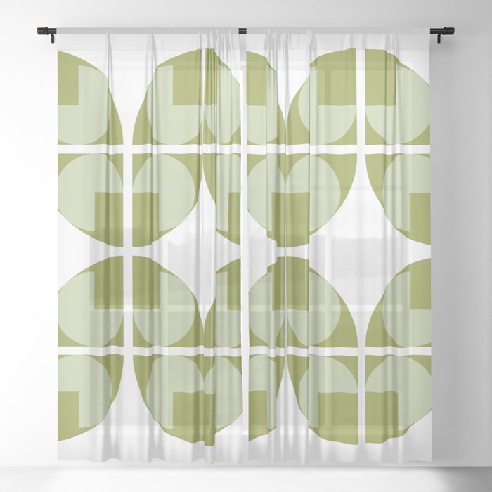 Simple arch shapes collection 3 Sheer Curtain