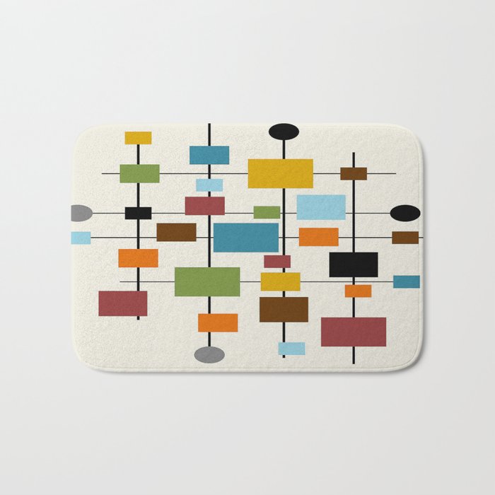 Mid-Century Modern Art 1.3 Bath Mat by oldurbanfarmhouse