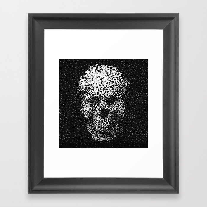 Weird Skull Framed Art Print