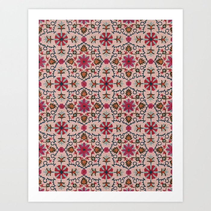 Traditional Oriental Moroccan Pattern A9 Art Print