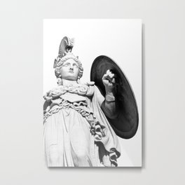 Athena Goddess of Wisdom #2 #wall #art #society6 Metal Print | Photo, Majestic, Minerva, Virgin, Greece, Black And White, Mythology, Greek, Statue, Digital 