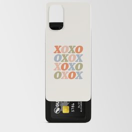 XOXO orange peach pink green and blue Android Card Case