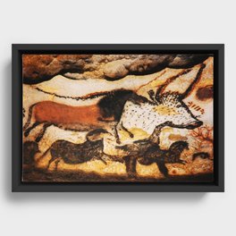Lascaux Cave Hall Of The Bulls 3 Framed Canvas