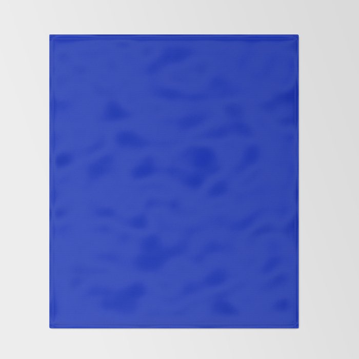 Solid Deep Cobalt Blue Color Throw Blanket By Podartist Society6