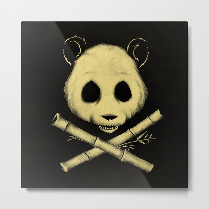 The Jolly Panda Metal Print