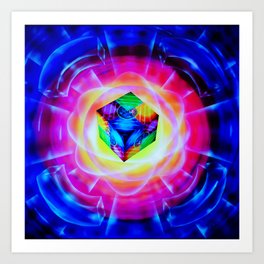 Abstraction Blue Art Prints Society6