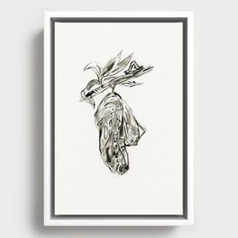 cocoon cycle butterfly-caterpillar  Framed Canvas