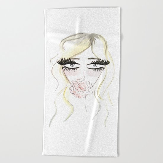 Rose Beach Towel