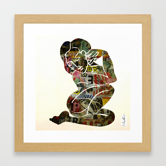 Graffiti Girl Modern Abstract Fine Art Nude Painting Pop Art