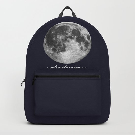 Full Moon on Navy Latin Backpack