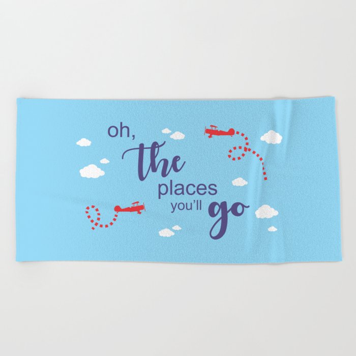 Oh the places you ll go Inspirational Quote for Room Decor