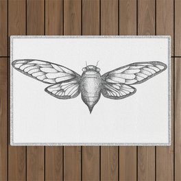 13 year cicada Outdoor Rug