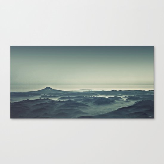 Emerald Waves Canvas Print