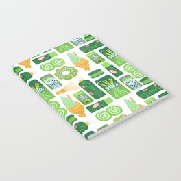 Matcha Green Tea Snacks Notebook
