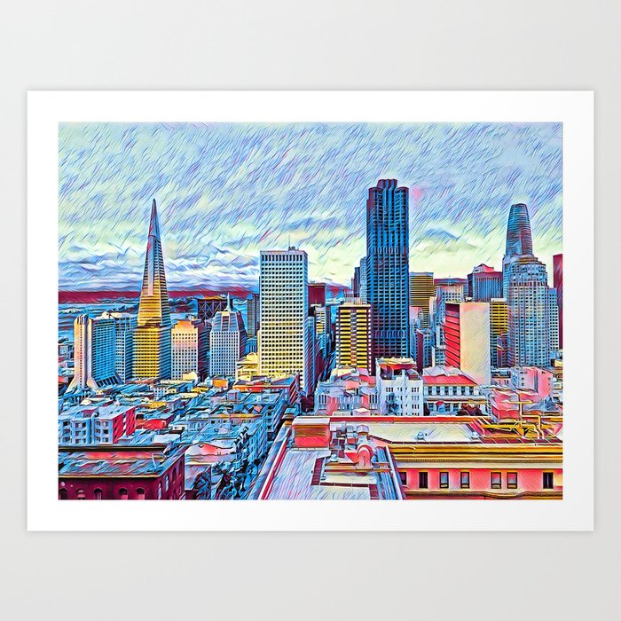San Francisco High Rises Art Print