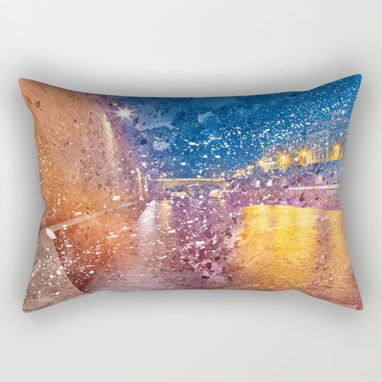 Acrylic Lights of Paris Rectangular Pillow