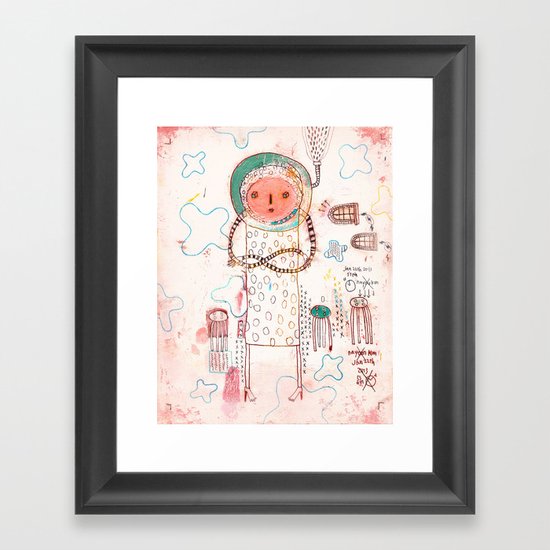 Waiting Framed Art Print