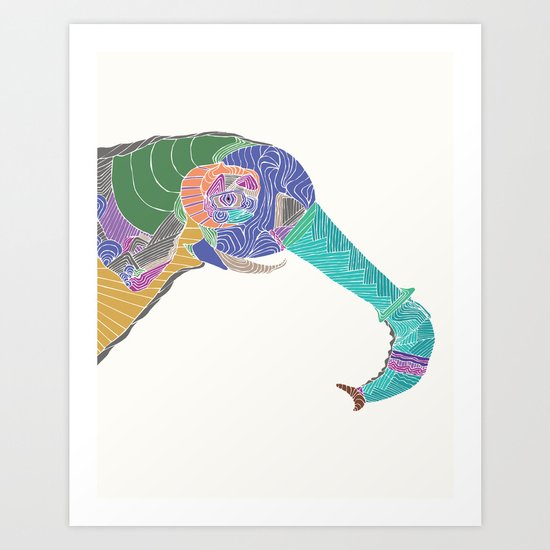 Elephant Art Print