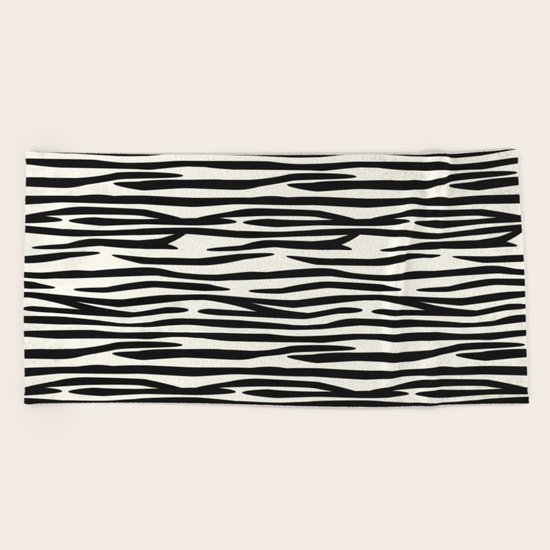 Zebra Stripes Beach Towel
